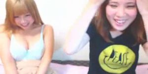 Hot asian babes strip on webcam