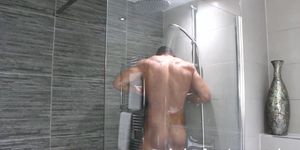 He caught me wanking in the shower