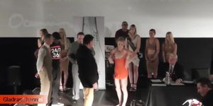 nude female boxer weigh in