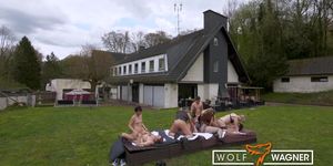 Swinger Party! Hot MILFs nailed by rough men! WOLF WAGNER