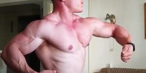 Sexy young Bodybuilder posing