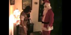Santa spanks naughty elf Audrey (Audrey Knight)