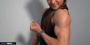 Emily brand muscle arms with huge biceps