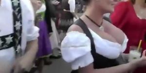 German tits on the october fest