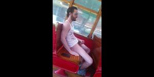 Str8 guy stroke in bus