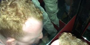 REDHEAD STUDENT DEEPTHROATING ANON BBC @ AMSTERDAM GLORYHOLE (NO MASK)