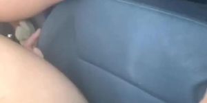 Play with pussy while driving