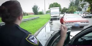 Horny police officers arrest dude after speeding - video 1
