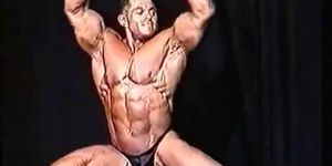 Thick Latino Bodybuilder Skimpy Trunks Posing to Make You Cum