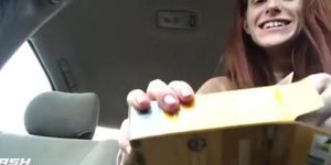Redhead Buy Cucumber and Fucks Herself With It ...