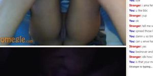 Omegle Tight black female shows boobs and pussy