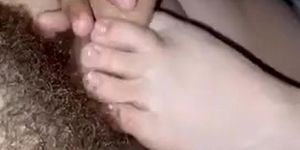 Gf Oily Massage Handjob With Footjob And Cum