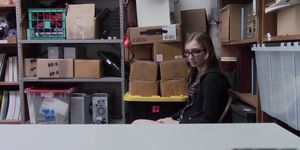 Shoplyfter Gracie May Green blowjob the LP Officers cock