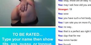 Chubby Omegle Teen With Huge Pierced Boobs Shows Everything