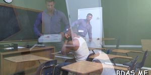 Hot blowjob in the classroom - video 6