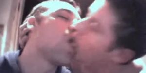 Hot Heterosexual Argentine Friends Kissing Each Other