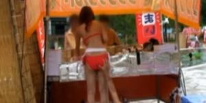 WIERDJAPAN - Publicsex loving asian gets fingerfucked