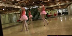 Spying ballerina got caught and punished by lesbian BFFs (Jenna Jay, Rachel James, Kenna James, Nina North)