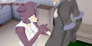 Beastars Hentai - Legosi X Juno Handjob, Boobjob, And Screw Ass With Cum In Her Tits And Ass