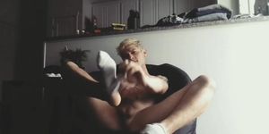 Horny Toe Curling Orgasm White Socks