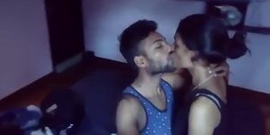 COUPLE DEEP MOUTHS KISSING