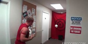 Teens fucking in dorm room college gangbang