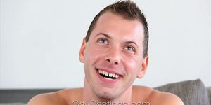 GAY CASTINGS - Cute Guy Fucked by Creepy Casting Huge Cock