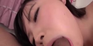 Brunette Sayaka Takahashi loves dick in her mouth