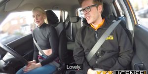 Blonde Lexi Lou Squirts While Getting Fucked By Driving Instructor