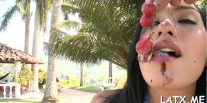 Meaty shaft for a leggy latina - video 8