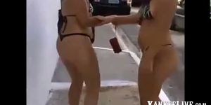 2 Great Latin Milfs Thong Bikini Asses - video 1 (amateur )