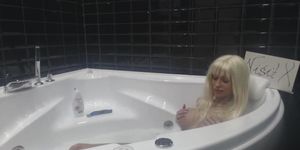 Blonde MiaMaxxx Luxury Tattooed Cover Girl is taking a bath (Mia Maxxx)
