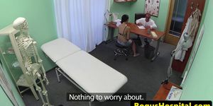 FAKEHUB - Fingerfucked patient swallows drs medicine