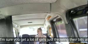 Damn unusual woman appreciates hot sex inside the taxicab