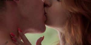 Redhead gives blowjob in HD
