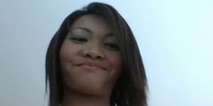 Petite Thai Teen Blows And Rides A Big One