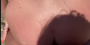 Hot teen went to the beach and get fucked