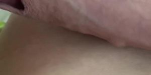 Close up foreskin stretched