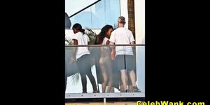 Butt Naked Ebony Celeb Rihanna Shows Her Boobs And Shaved Pussy