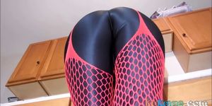 Spandex Angel - Spandex and fishnet fetish - video 1