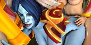 NSFW Dota 2, Futanari 3D Hentai Animation Good Quality, Long (Dame Wright)