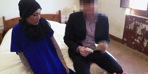 Smalltits muslim babe gets pussyfucked