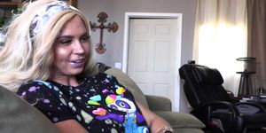 Nasty blonde teen fucks stepdad for money - video 1 (Astrid Star)