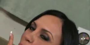 Latina plays with pussy and gets fucked