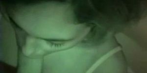 couple nightshot masturbate blowjob and fingering in the dark with nightshot vision