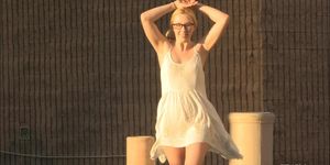Girl With Glasses Plays With Herself - Samantha Rone