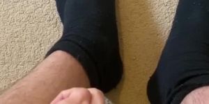 Sexy guy feet socks