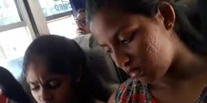 Blind Reaction 2 Indian Teens on Bus