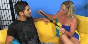 Dominant Milf Pulls Out Young Dick And Starts Sucking