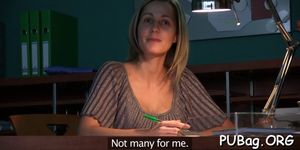 Sex and orgasms for a public agent - video 1